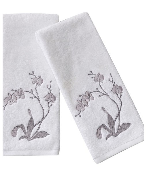 Orchid Embroidered Towel Set  2 Pieces