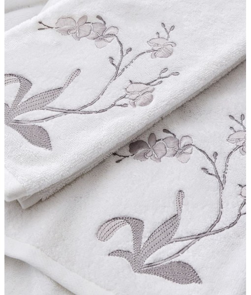 Orchid Embroidered Towel Set  2 Pieces