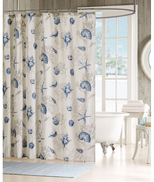 Bayside Seashell Shower Curtain  72